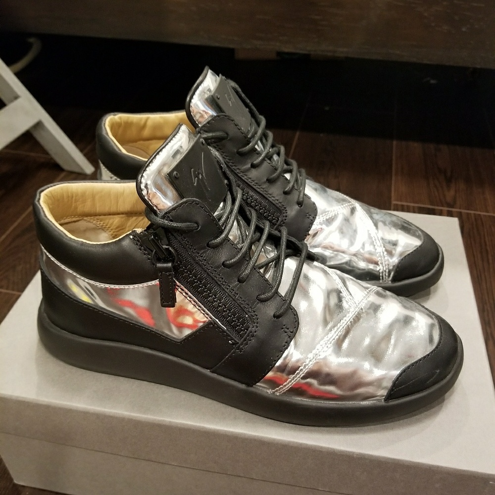 Giuseppe Zanotti Metallic Runner Shoes MEN US 9